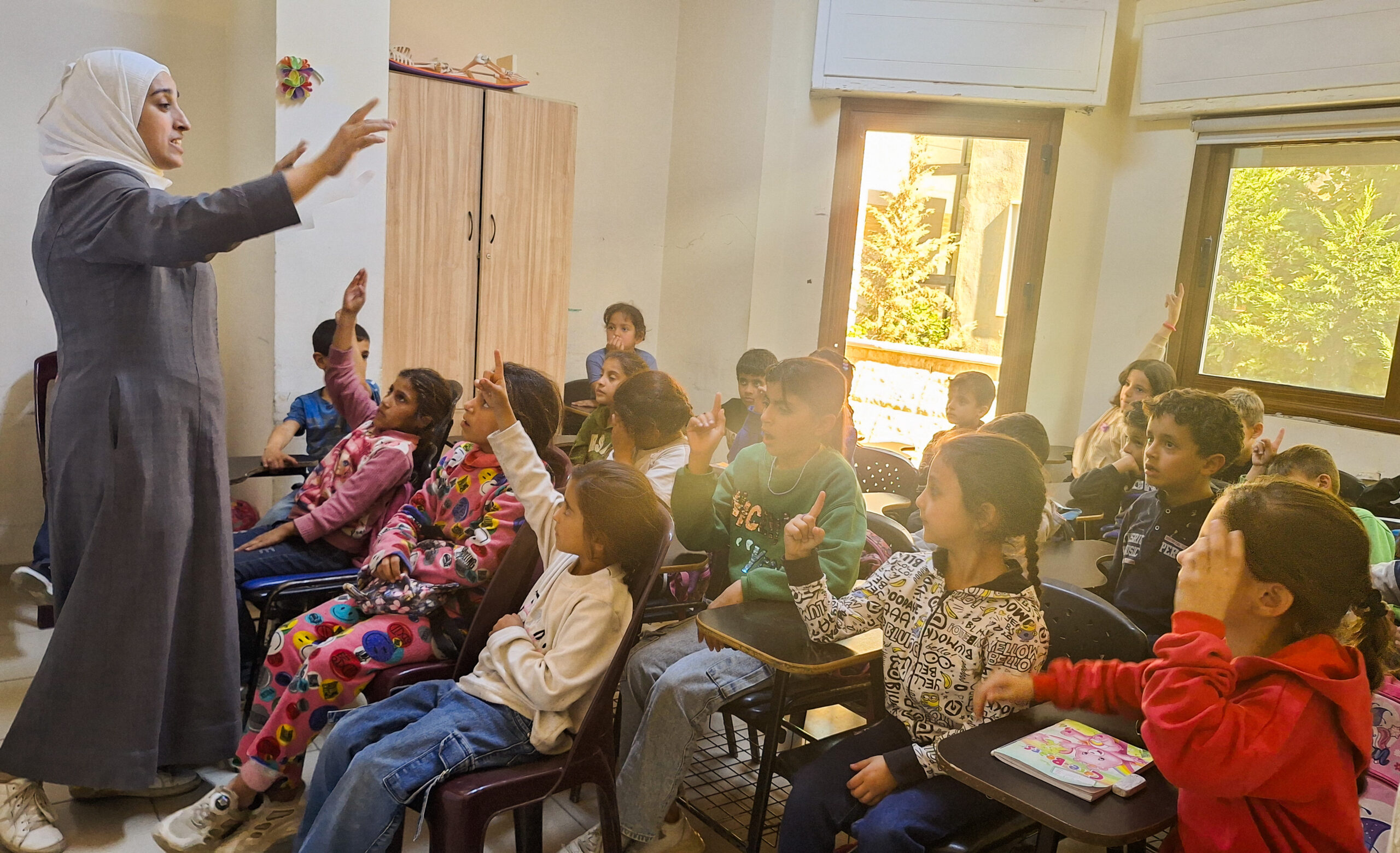 Schulklasse im Unterricht